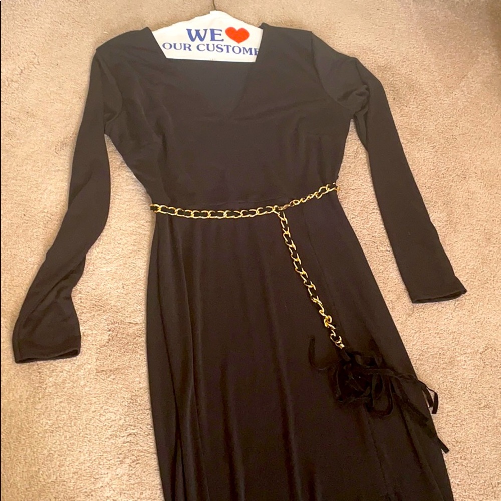 River Island Maxi Dress with Gold Belt